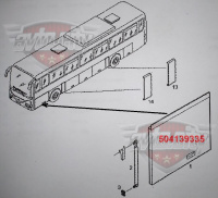 IVECO 504139335 Дверь отсека АКБ и блока управления ДВС Iveco Crossway