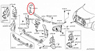 Кронштейн верхний правый панели передней Nissan X-Trail  62512-JG00A