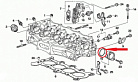 Кольцо уплотнительное распредвала левое Honda Accord/ Civic  91302-PX4-004